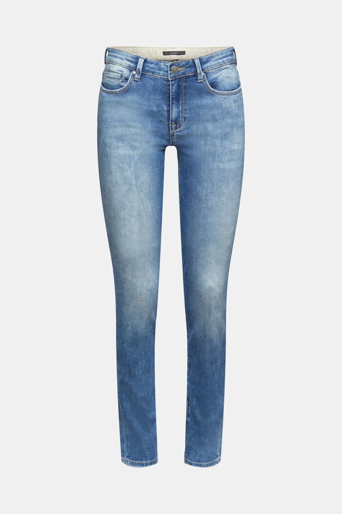 Stretch-Jeans mit Organic Cotton, BLUE LIGHT WASHED, detail image number 2