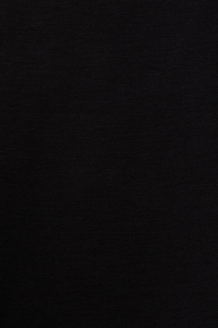 Hemdblusenkleid aus Punto-Jersey, BLACK, detail image number 5