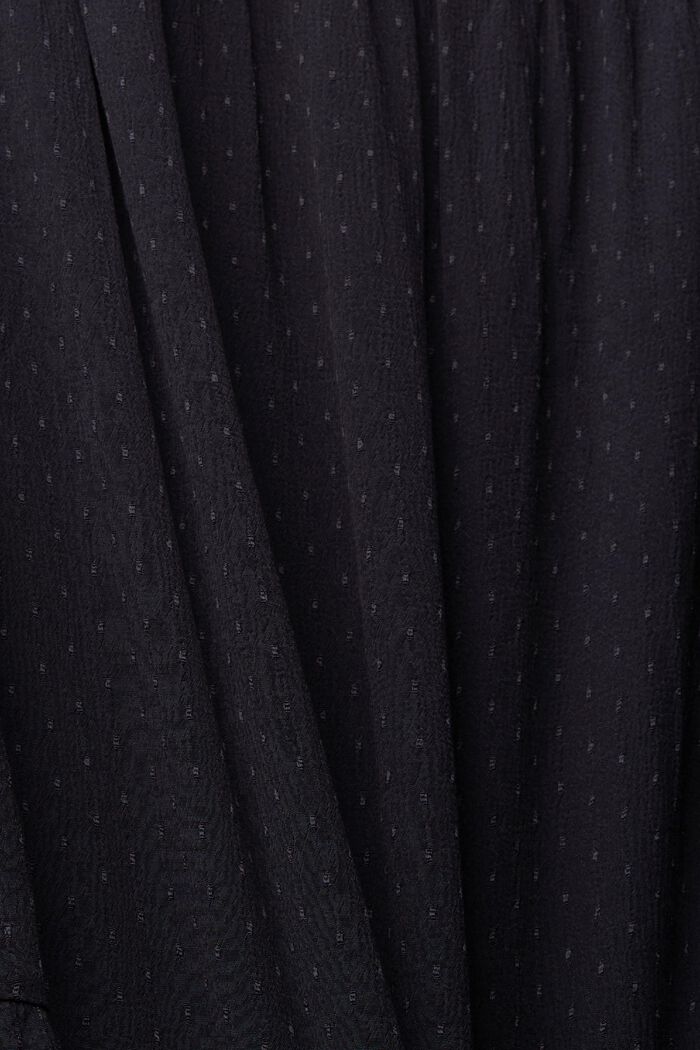 Gepunktetes Kleid mit Volants, BLACK, detail image number 4