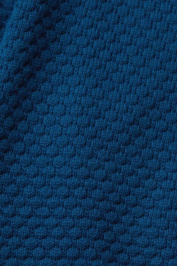 Pullover aus Strukturstrick, NEW PATROL BLUE, detail image number 5