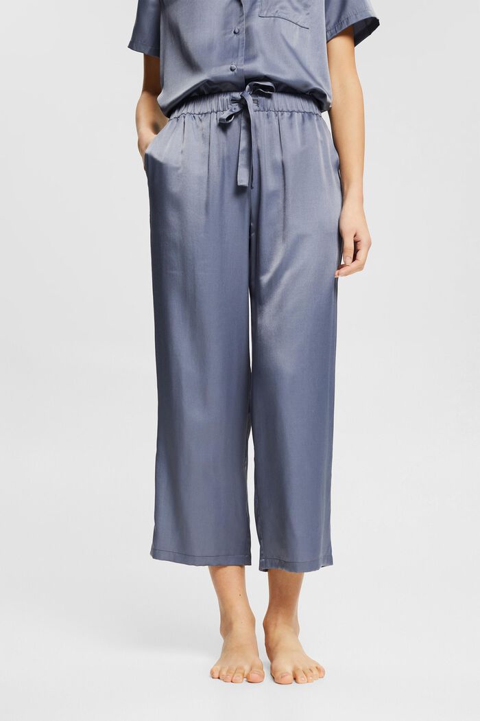 Pyjama-Hose mit LENZING™ ECOVERO™, GREY BLUE, detail image number 0