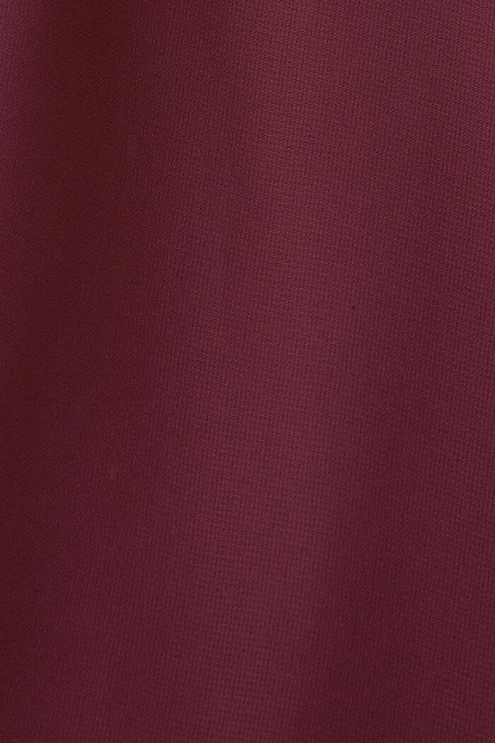 Recycelt: Chiffonbluse, AUBERGINE, detail image number 5