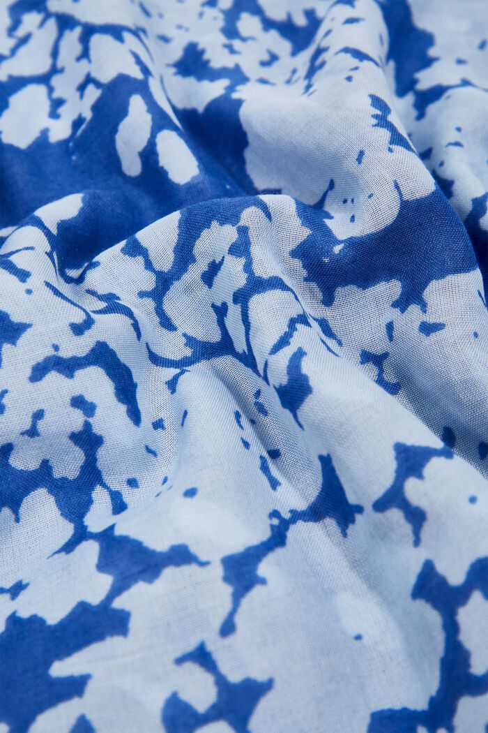 Recycelt: kunstvoll gemusterter Schal, GREY BLUE, detail image number 2