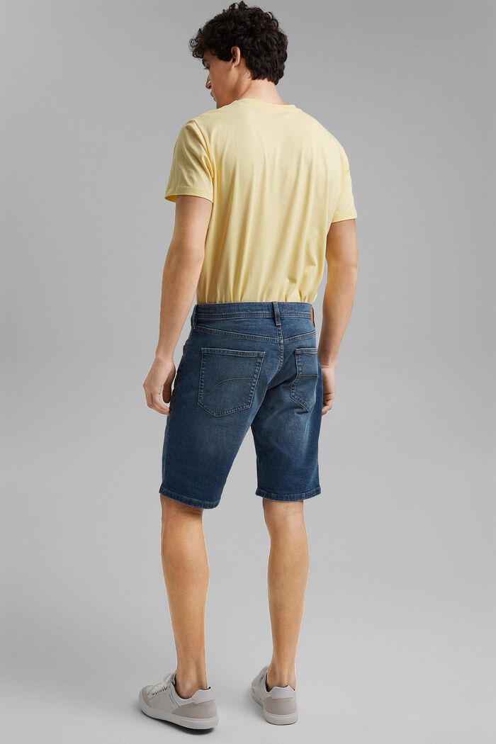 Jeans Shorts aus Organic Cotton, BLUE MEDIUM WASHED, detail image number 3