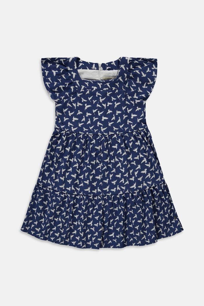 Kleid mit Print, 100% Baumwolle, BLUE, detail image number 0