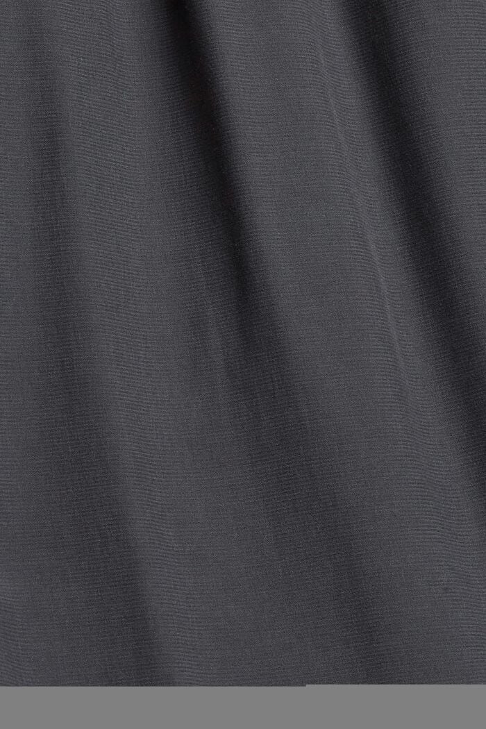 Bluse mit Rüschen, LENZING™ ECOVERO™, ANTHRACITE, detail image number 4