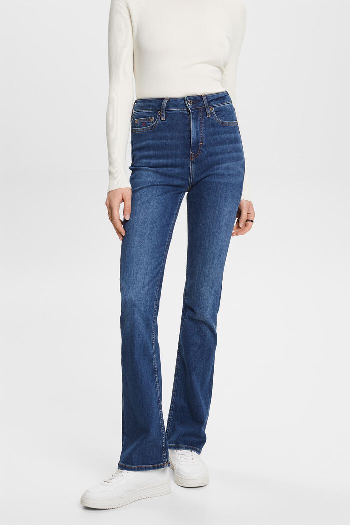 Premium Bootcut-Jeans mit hohem Bund, BLUE MEDIUM WASHED, detail image number 0
