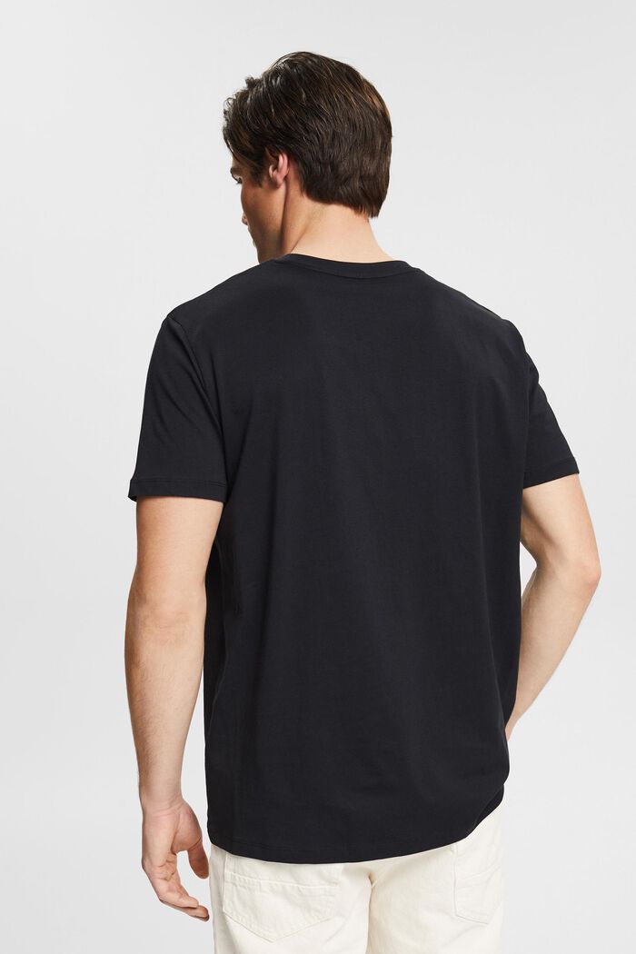 T-Shirt mit Print aus Bio-Baumwolle, BLACK, detail image number 3