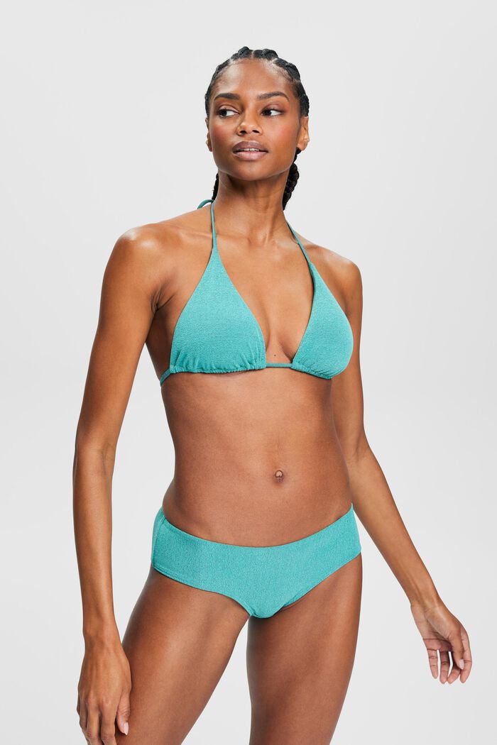 Zweifarbige Bikinihose, AQUA GREEN, detail image number 0