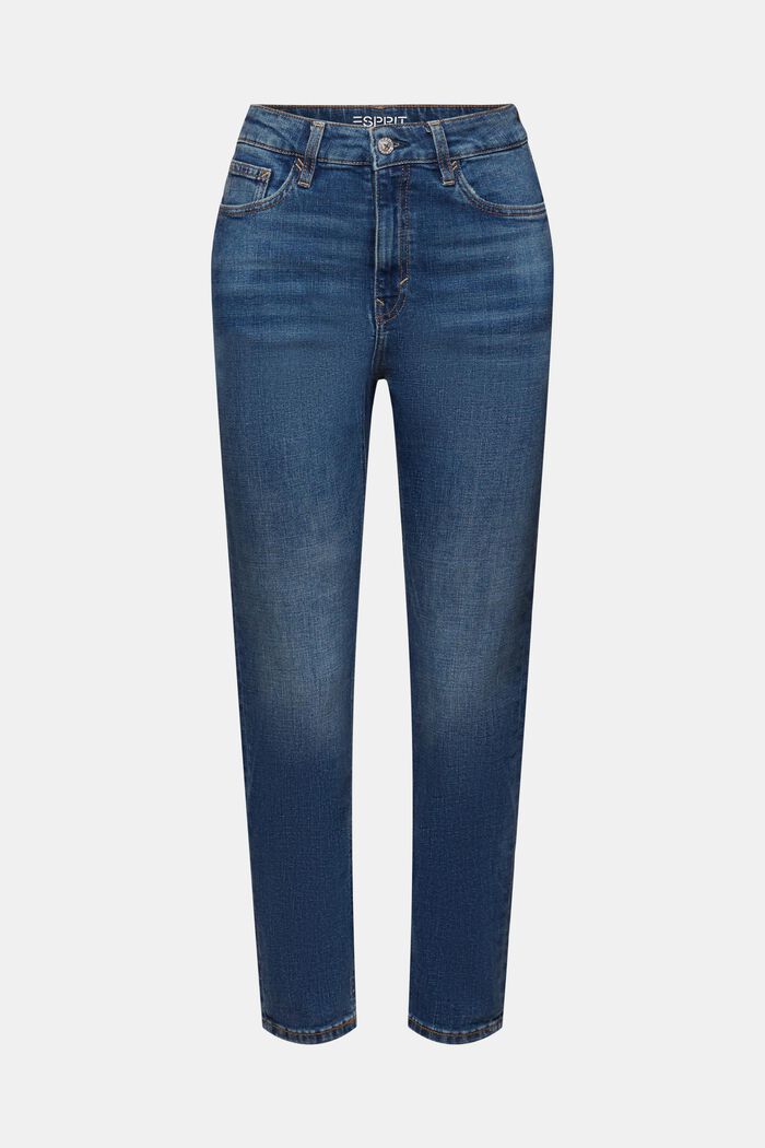 Retro-Classic-Jeans mit mittlerer Bundhöhe, BLUE MEDIUM WASHED, detail image number 7