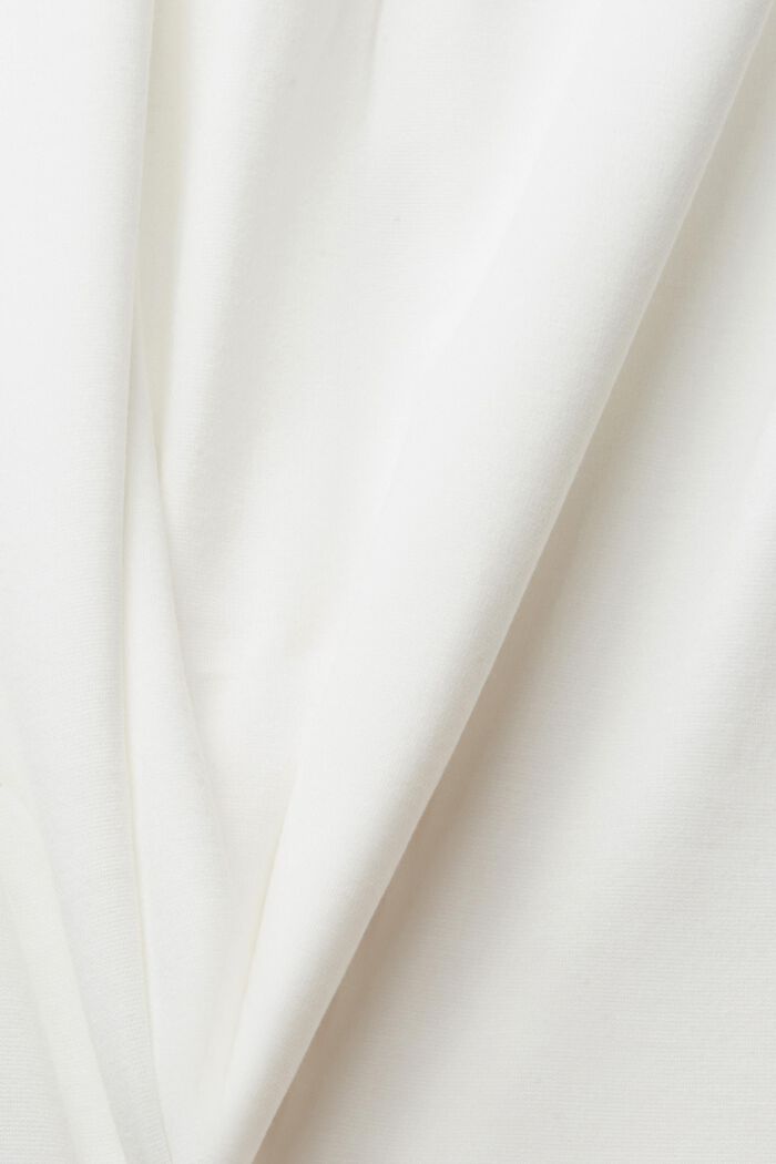 Poloshirt mit Knopfleiste, LENZING™ ECOVERO™, OFF WHITE, detail image number 5