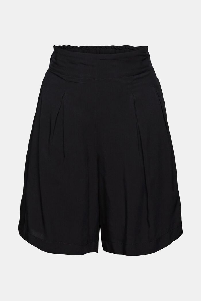 Shorts aus LENZING™ ECOVERO™, BLACK, detail image number 3