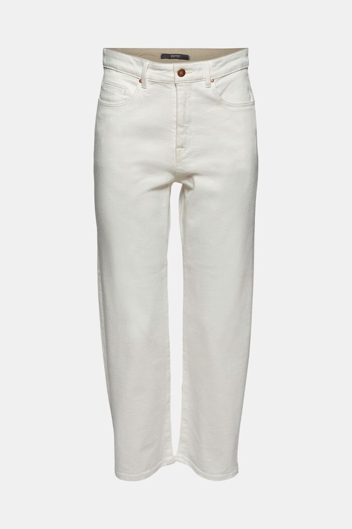 Stretch-Jeans aus Organic Cotton, OFF WHITE, overview