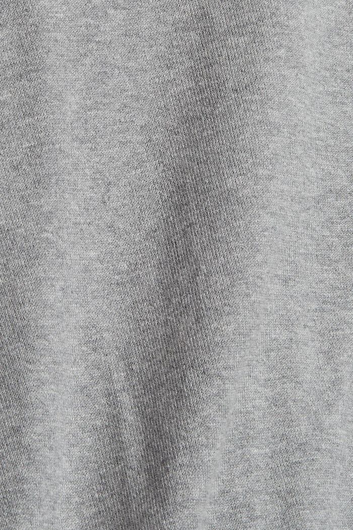 Fledermaus-Pullover aus Bio-Baumwollmix, MEDIUM GREY, detail image number 4