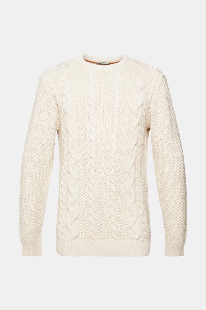 Pullover mit Zopf-Muster, OFF WHITE, detail image number 2