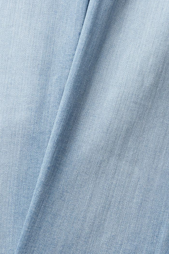 High Rise Jeans mit Saumschlitzen, BLUE LIGHT WASHED, detail image number 4