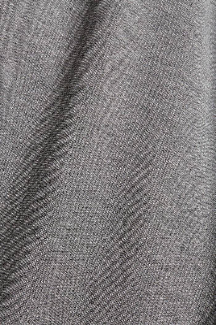Hemdblusenkleid aus Jersey mit Gürtel, MEDIUM GREY, detail image number 4