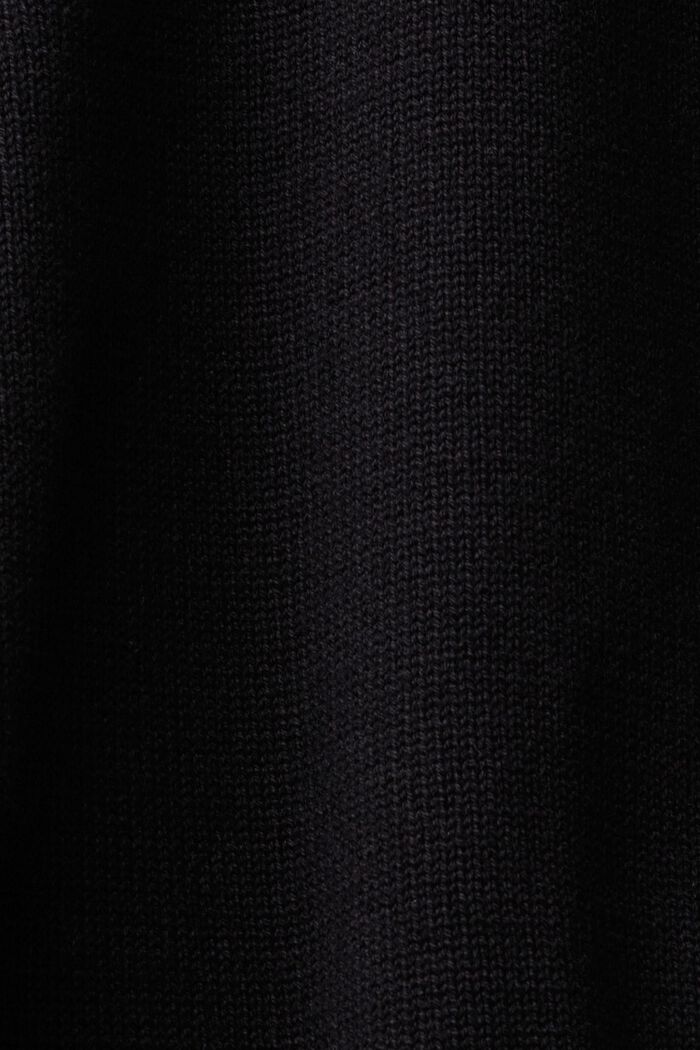 Strickpullover mit V-Ausschnitt, BLACK, detail image number 1