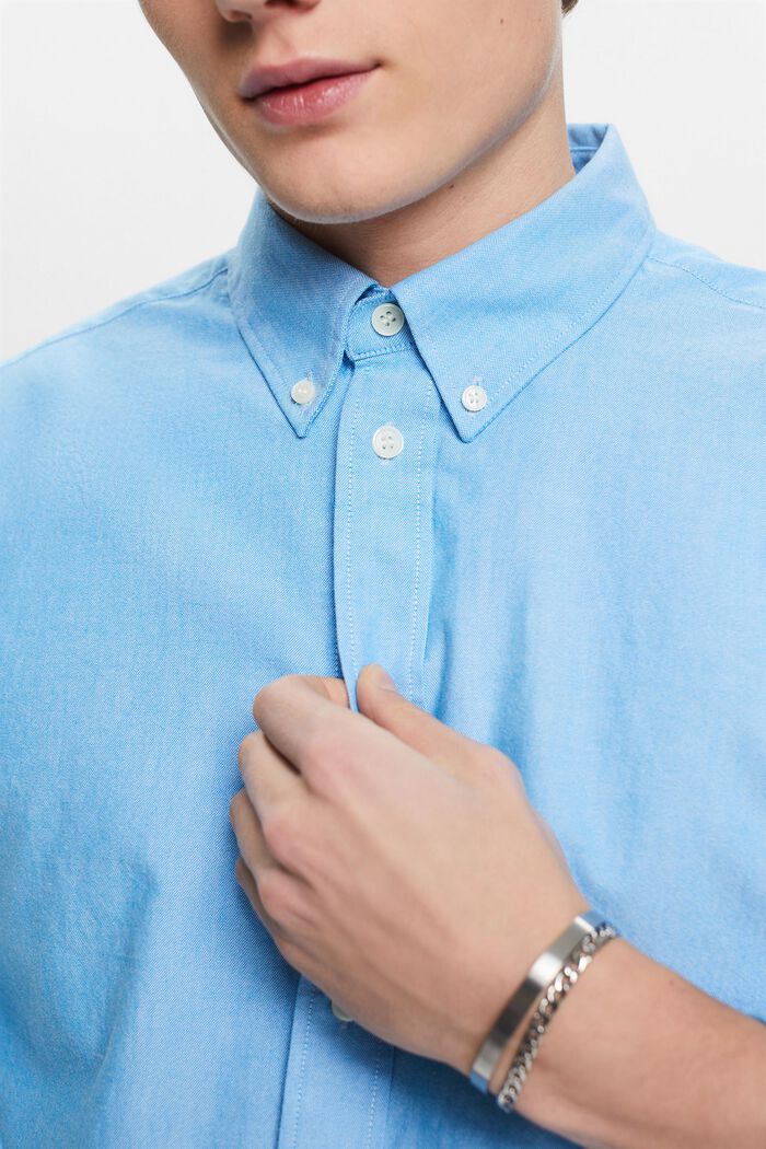 Oxford-Hemd aus Baumwolle, BLUE, detail image number 2