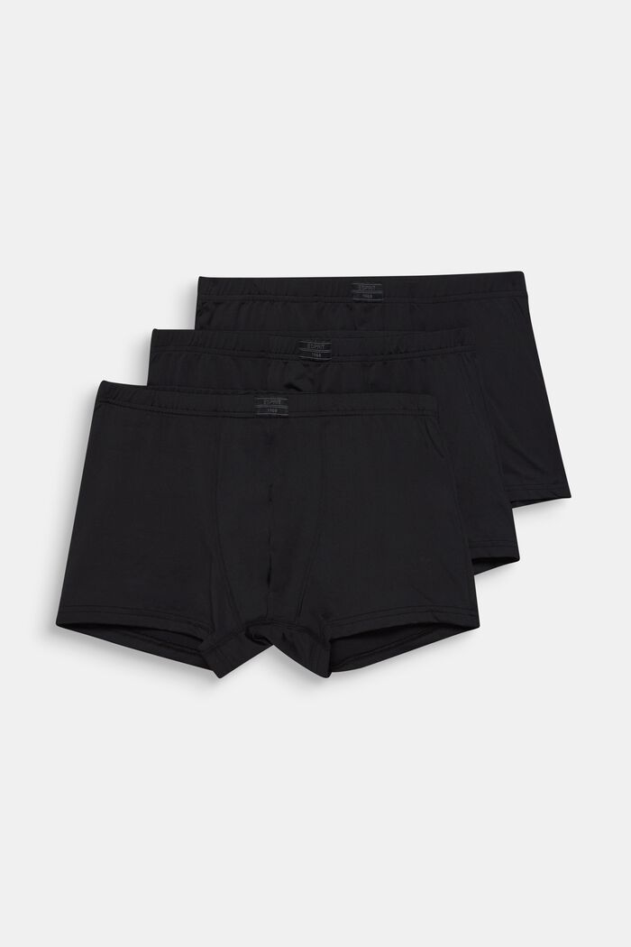3er-Pack Hipster-Shorts aus Microfaser, BLACK, detail image number 0