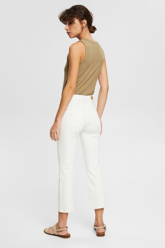 Cropped Jeans mit Kick Flare, OFF WHITE, detail image number 3
