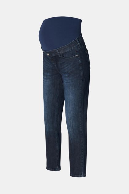 Cropped-Jeans mit Überbauchbund