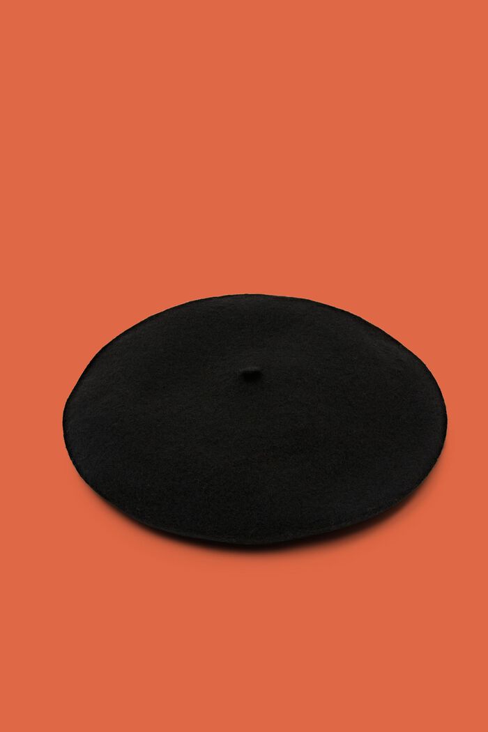 Baskenmütze mit Strasssteinen, BLACK, detail image number 0