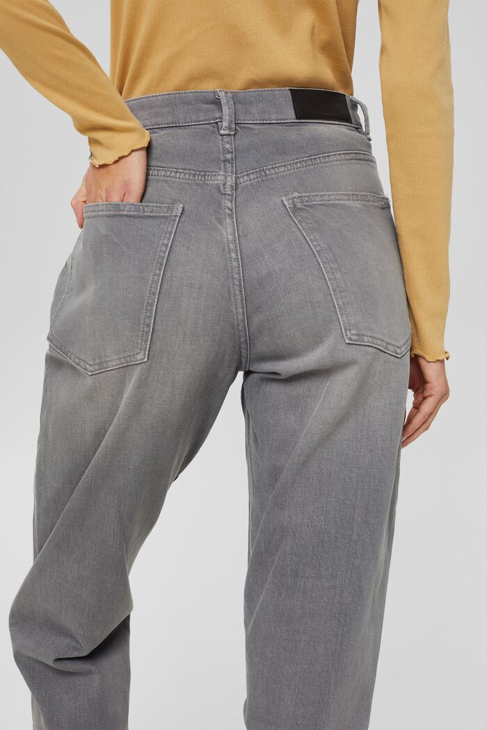 Trend-Jeans mit Stretch aus Bio-Baumwolle, GREY MEDIUM WASHED, detail image number 2
