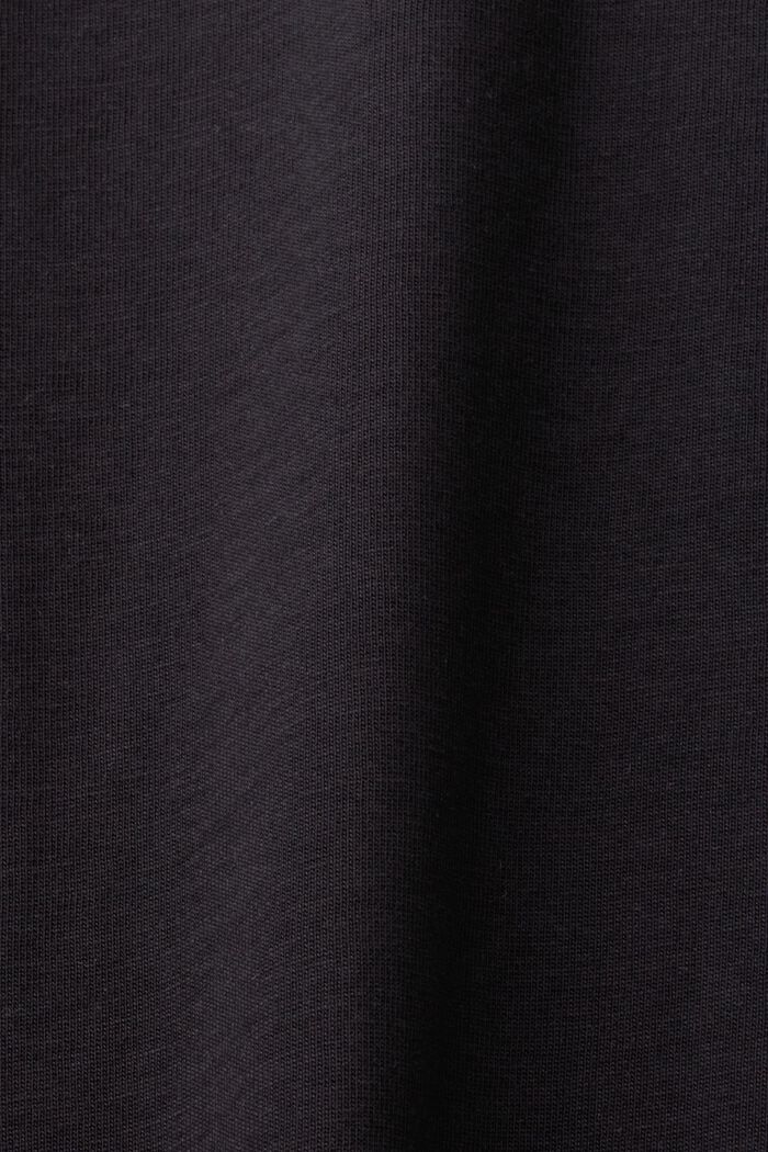 Langarm-Top aus Jersey, 100 % Baumwolle, BLACK, detail image number 4