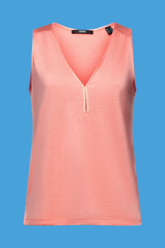 Top aus Jersey, TENCEL™ Lyocell, CORAL, detail image number 7