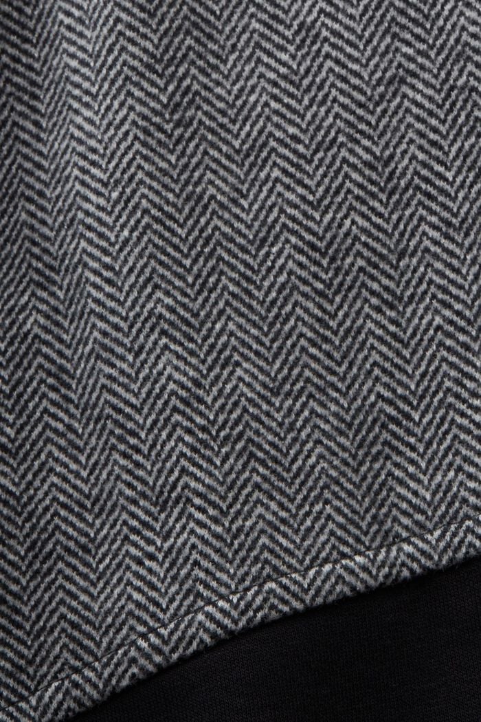 Sportshirt mit durchgehendem Reißverschluss und Kapuze, BLACK, detail image number 5