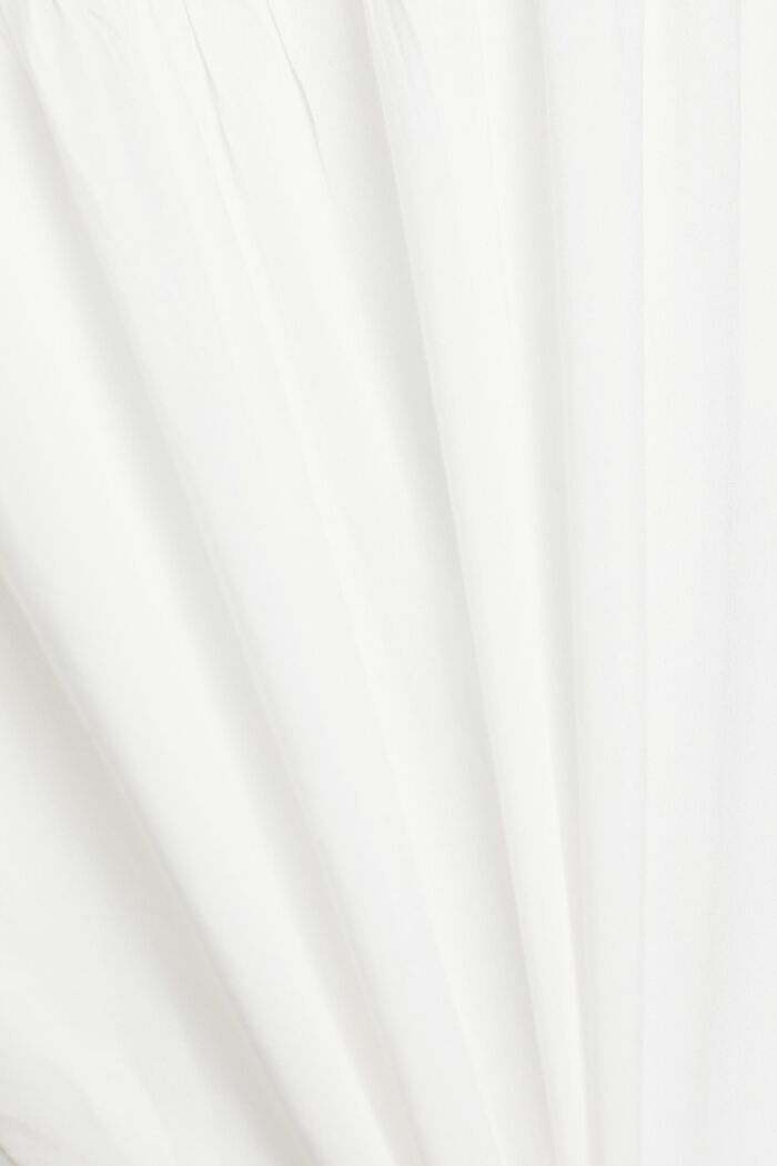 Bluse mit V-Ausschnitt, LENZING™ ECOVERO™, OFF WHITE, detail image number 4
