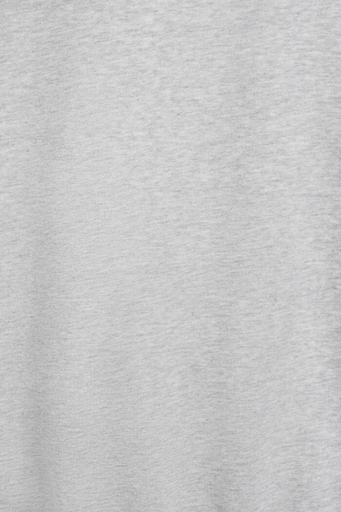 Unisex Logo-Sweatshirt aus Baumwollfleece, LIGHT GREY, detail image number 7