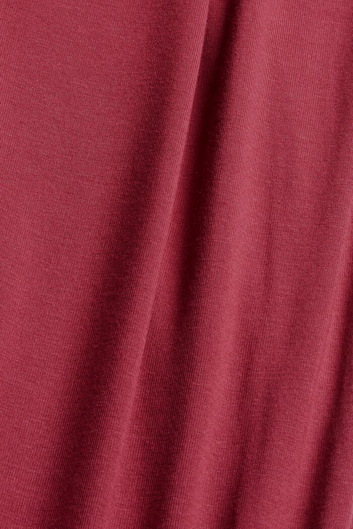 Jersey-Nachthemd aus LENZING™ ECOVERO™, DARK RED, detail image number 4