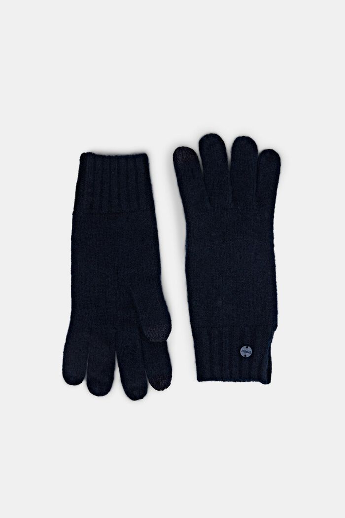 Rippstrick-Handschuhe, NAVY, detail image number 0
