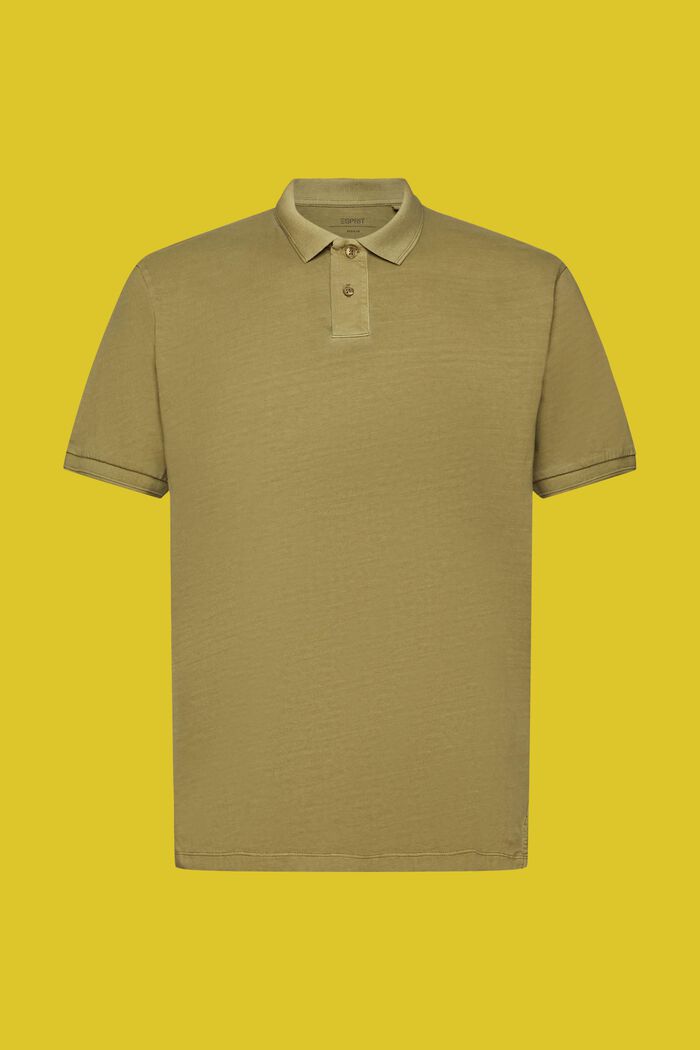 Poloshirt aus Jersey, OLIVE, detail image number 6