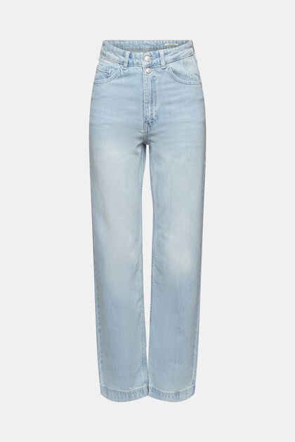 Wide Leg Jeans, BLUE BLEACHED, overview