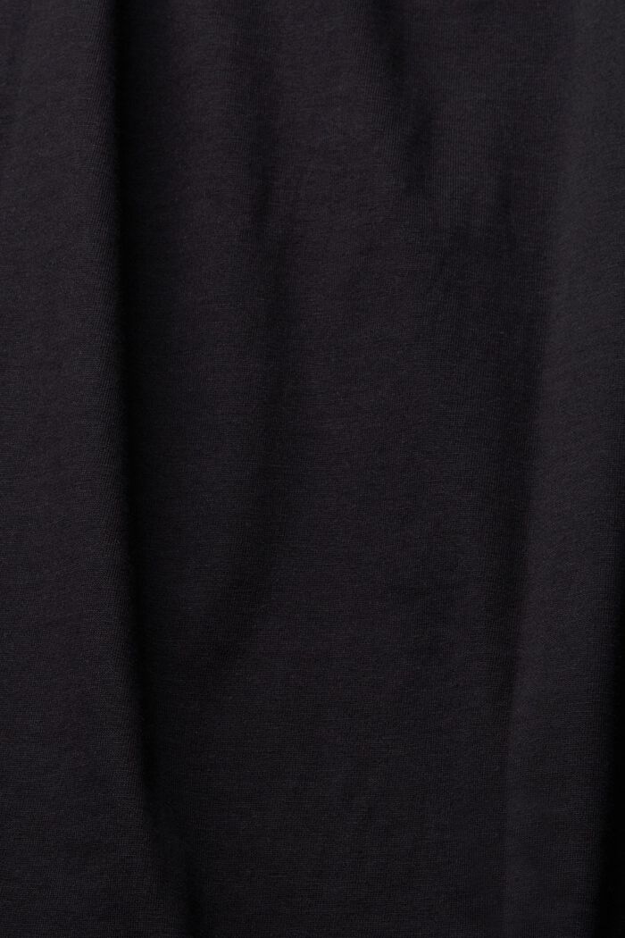 Oversize Jersey-T-Shirt, BLACK, detail image number 4