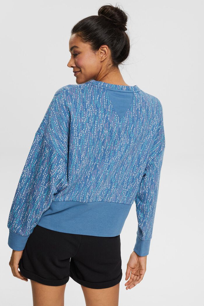 Recycelt: Sweatshirt mit Muster, GREY BLUE 3, detail image number 3