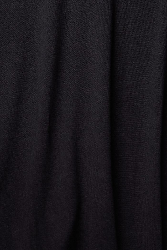 Langarmshirt mit Knöpfen, LENZING™ ECOVERO™, BLACK, detail image number 5