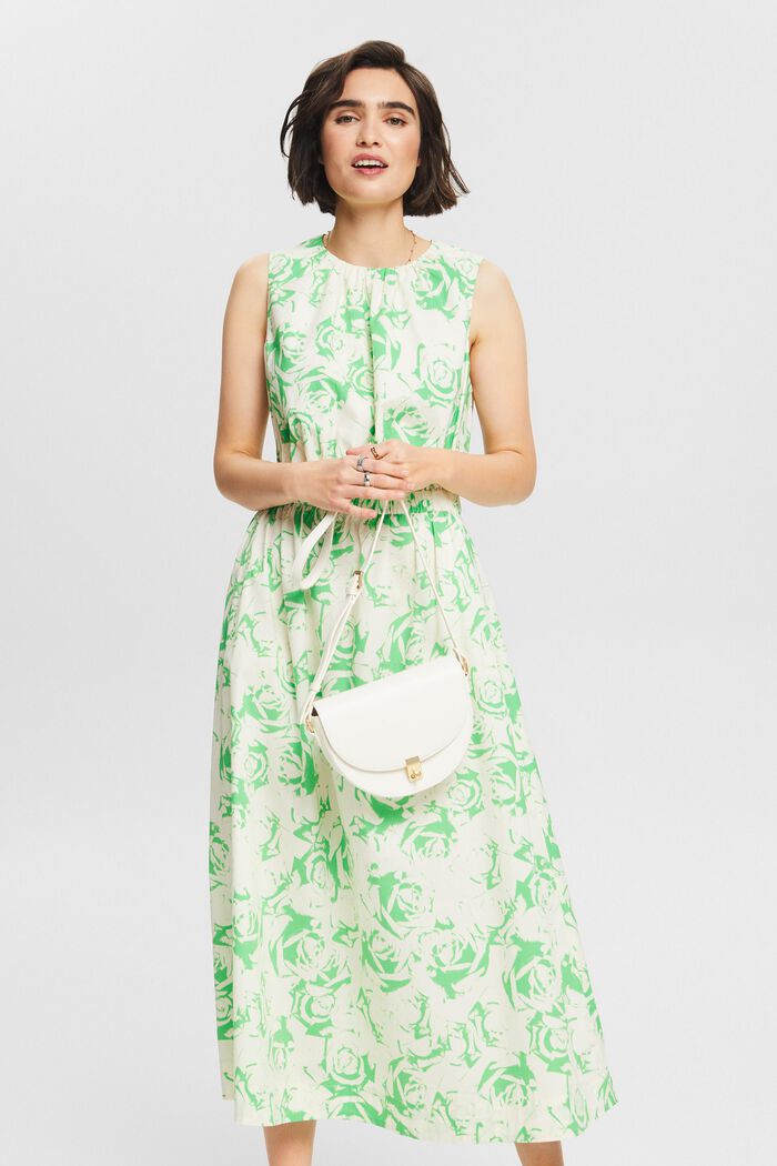 A-Linien-Kleid mit Print, CITRUS GREEN, detail image number 0
