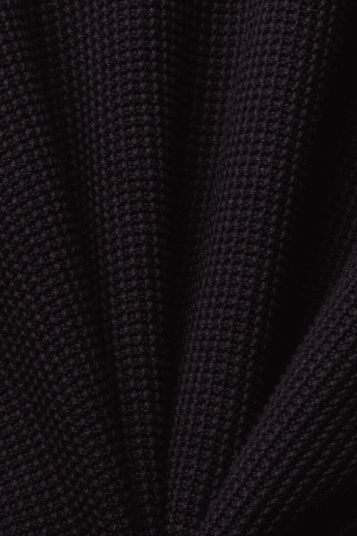 Pullover aus reiner Baumwolle, BLACK, detail image number 1