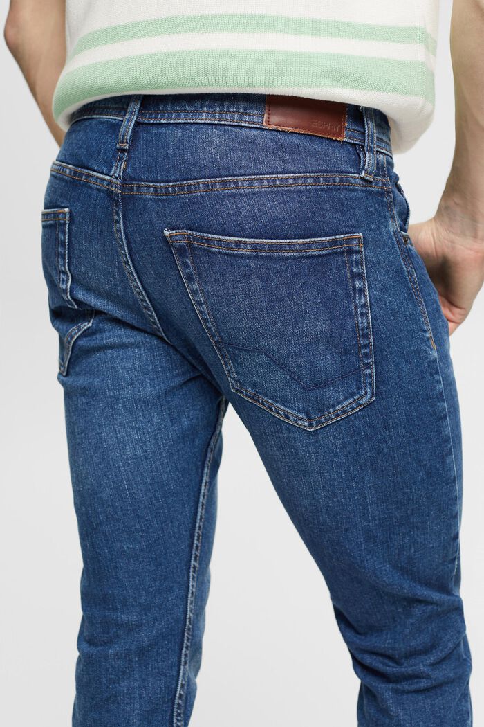 Stretch-Jeans mit Organic Cotton, BLUE MEDIUM WASHED, detail image number 4