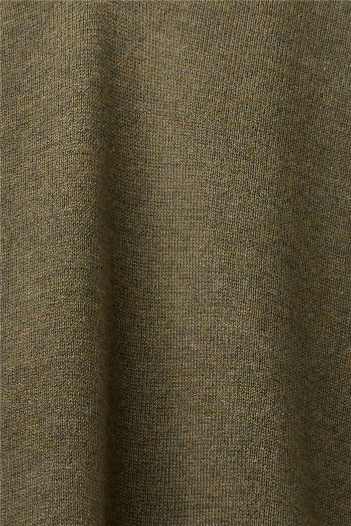 Pullover mit V-Ausschnitt, KHAKI GREEN, detail image number 5