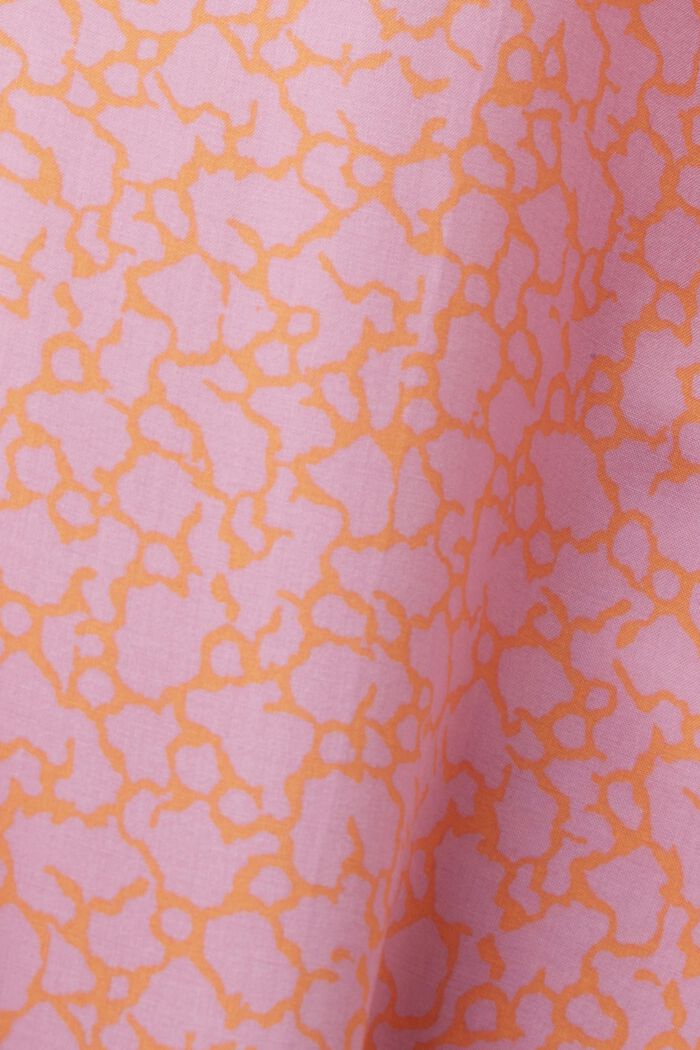 Florale Bluse mit geschlitztem Ausschnitt, LILAC, detail image number 5