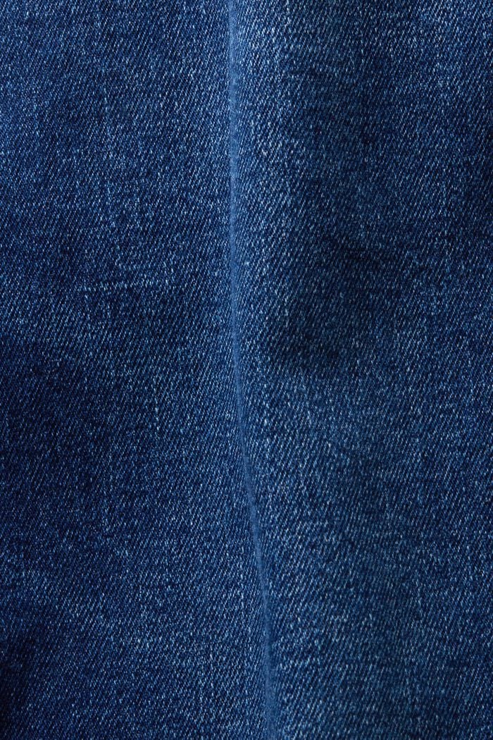 Schmale Jeans mit mittlerer Bundhöhe, BLUE DARK WASHED, detail image number 6