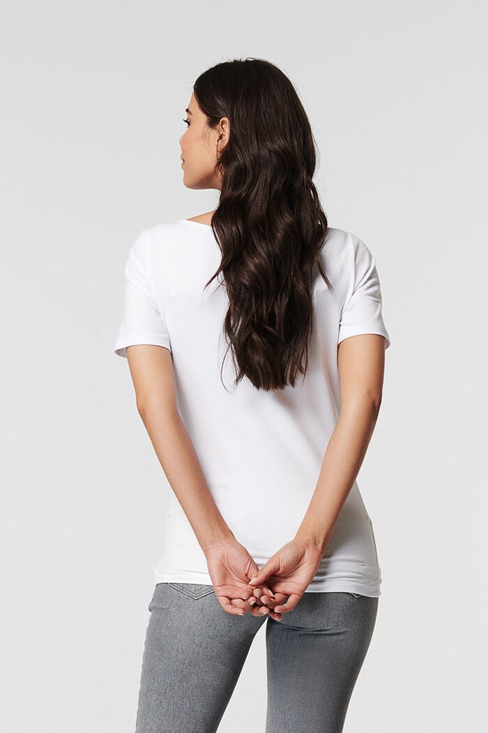 T-Shirt mit Print, Bio-Baumwolle, BRIGHT WHITE, detail image number 1