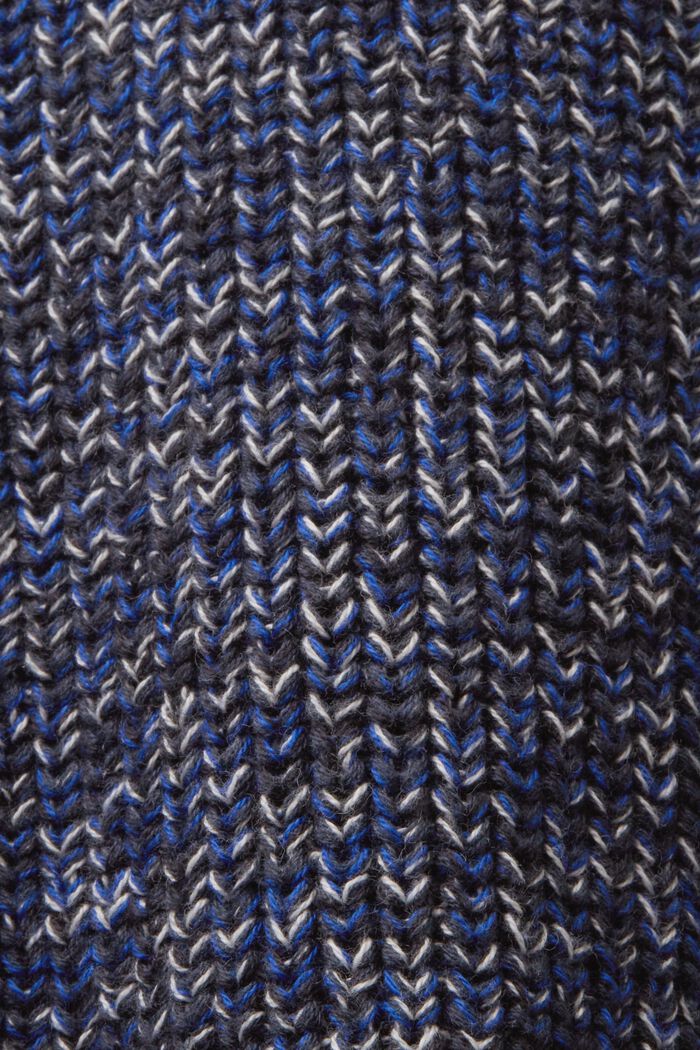 Baumwollpullover aus Rippstrick, PETROL BLUE, detail image number 5