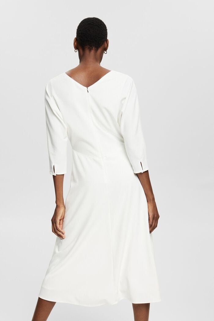 Kleid mit V-Ausschnitt, OFF WHITE, detail image number 2