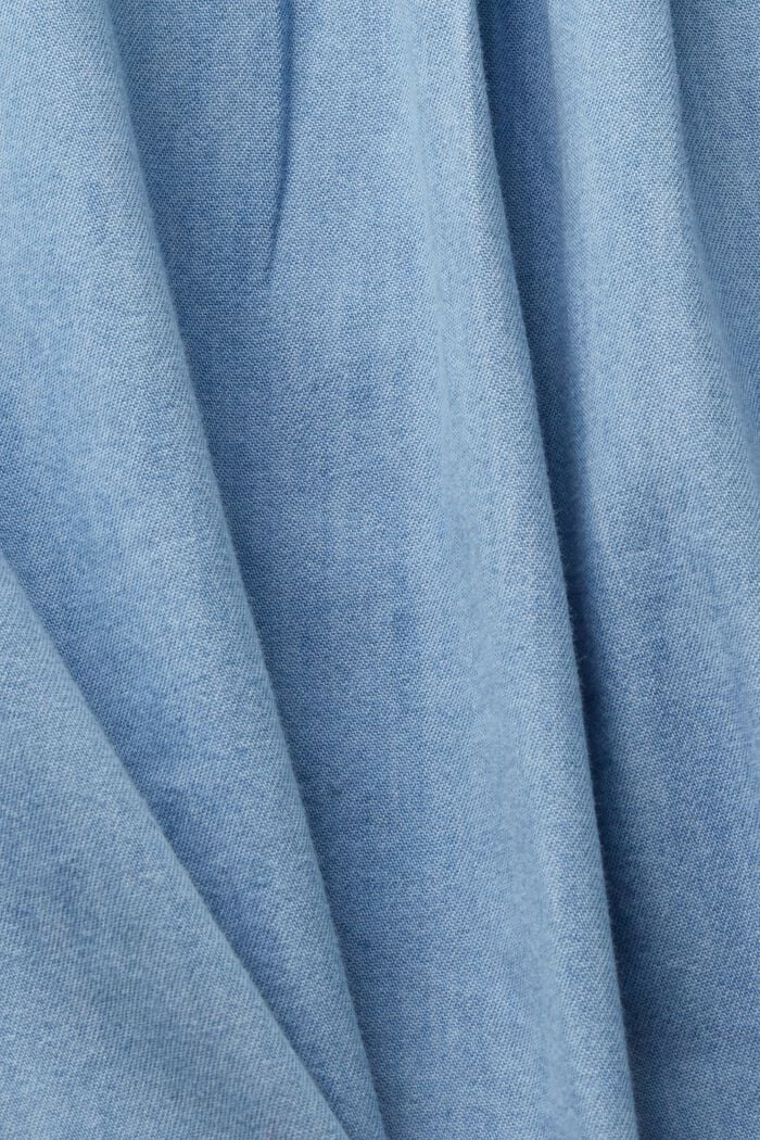 Blouses woven, BLUE LIGHT WASHED, detail image number 5